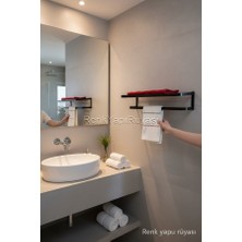 Renk Yapı Rüyası Vidalı Raflı Otel Tipi Paslanmaz Pirinç Havluluk Genişlik 50CM Derinlik 23CM