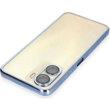 Najmaddin Newface Vivo Y16 Kılıf Razer Lensli Silikon - Açık Mavi