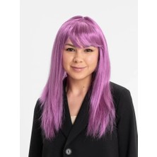 Aesco Rose Pembe Düz Kesim Peruk