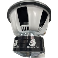 PRESS AUDİO  Subwoofer 46 cm 2+2 Ohm 9000 Rms Yassı Alüminyum Black Voice Coil PRS-SPL46