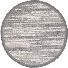 Cool Halı Mikasa Yuvarlak Gri Vizon Modern Kolay Temizlenir Dokuma Taban Giyinme Odası Hol Antre Mutfak Halısı