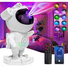 TeknoBeyza Astronot Figürlü Galaksi Işık Yansıtıcı ve Müzik Çalar - Çocuk Odası Dekoru & Gece Lambası