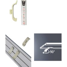 Yapımaks Stor Perde Takma Montaj Aparatı, Plastik, Geniş, 6 cm (Korniş Uyumlu)