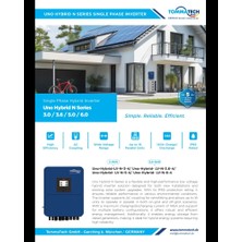 Tommatech Uno Hybrid N Serisi Serisi Tek Faz 6 Kw Inverter