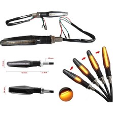 Motosvn Cg Kuba X-Treme  Sinyal Ledli Kayar Çubuk 2 Adet