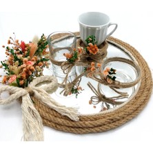 Lora Davet Damat Fincanı ve Söz Nişan Tepsisi Takım