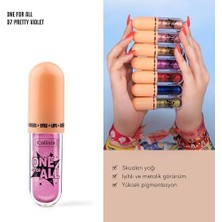 Nexa One For All 07 Pretty Violet Eyes & Lips & Cheeks Likit Göz Farı