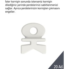 Yapımaks Perde Rayı Korniş Stoper Final, 1p=20 Adet
