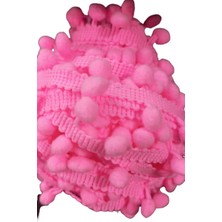 Akıllı Durak Sıralı Ponpon 1 Metre Pembe