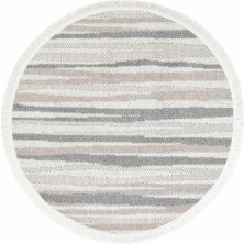 Cool Halı Mikasa Bej Gri Vizon Yuvarlak Bukle Modern Makine Dokuma Dekoratif Antre Giyinme Odası Hol Halısı