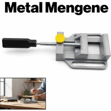 Badem10 Masaya Sabitlenebilir Metal Mengene Güçlü Sıkma Mekanizmalı Profesyonel Atölye Hobi Kullanımı