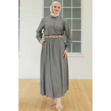 İlkimay.com Hasır Kemerli Ikili Takım 1687 - Gri