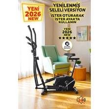 V-Fit By Seleli Manyetik Eliptik Bisiklet (Sessiz Çalışır, Elden Nabız Ölçer)
