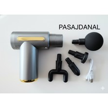 Pasajdanal Pasajdanal Mini Şarjlı 4 Başlıklı Taşınabilir Deri Doku Kas Gevşetici Masaj Aleti