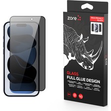 Ceponya iPhone 17 Air Premium Privacy Hayalet Ekstra Korumalı Tam Kaplayan Cam Ekran Koruyucu