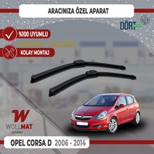 Wollmat Opel Corsa D Silecek 2006 2014 Silecek Takımı Araca Özel