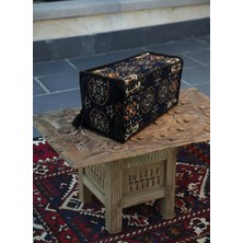 Bakırözü Home Şark Köşesi Takımı Kol Dayama Minderi Lacivert Buhara Modeli (22 x 22 x 50 Cm)
