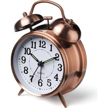 Aesco Nostaljik Metal Çalar Masa Saati Orta Boy