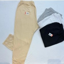 Giysem Pamuklu, 4'lü Ten,gri,siyah ve Beyaz Diz Altı Diz Üstü, Etek-Pantolon Altı, Basic Tesettür-Tayt