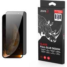 Ceponya iPhone 17 Premium Privacy Hayalet Ekstra Korumalı Tam Kaplayan Cam Ekran Koruyucu
