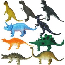 Kayem Kay 0714 Dinozorların Dünyası Poşetli 9'lu Hayvan Oyun Seti 658474