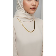 TrendyX Italyan Yassı Ezme Çelik Zincir