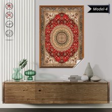 Akıllı Kağıt Statik Tutunma Özellikli Tablo - Poster Halı Desen (Model- 4)