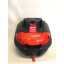 Motorsiklet Arka Çanta 32 Litre Siyah Sırt Dayamalı Üst Tabakalı Full Set