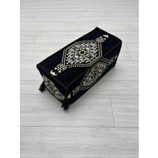 Bakırözü Home Şark Köşesi Takımı Kol Dayama Minderi Lacivert Yahyalı Modeli (22 x 22 x 50 Cm)