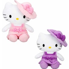Butik Mey Ithalat® Hello Kitty Şapkalı Peluş Oyuncak 36 Cm.1 Adet Fiyatıdır