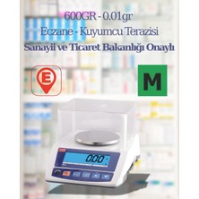 Tem 600GR-0.01GR Onaylı Kuyumcu-Eczane Terazisi