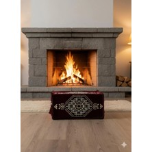 Bakırözü Home Şark Köşesi Takımı Kol Dayama Minderi Bordo Yahyalı Modeli (22 x 22 x 50 Cm)