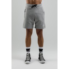 Airlife Fleece Erkek Hafif Yünlü Şort Gri Melanj