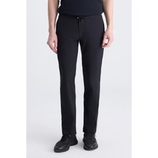 Twn Slim Fit Siyah Düz Pamuklu Jogger Pantolon 4EC03S2263452