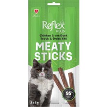 Reflex Plus Meaty Stick Tavuklu ve Ördekli Kedi Ödül Çubuğu 3x5 gr