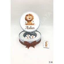 Kakao Ağacı 100 Adet Aslanlı Erkek Bebek Çikolatası