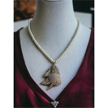 Fayra Accessories Balık Figürlü Inci Kolye