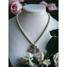 Fayra Accessories Bal Arısı Figürlü Inci Kolye