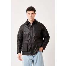 Rocqerx T-5850 Cep Detaylı Yaka Kadife Garnili Mont