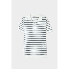 D'S Damat Ds Damat Regular Fit Ekru Pamuklu T-Shirt 4HC0600110162