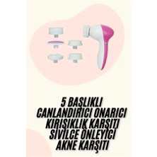 Aesco 5 Başlıklı Titreşimli Cilt Temizleme Seti Canlandırıcı ve Onarıcı