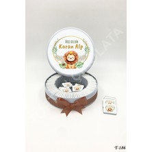 Kakao Ağacı 100 Adet Yapraklı Aslanlı Erkek Bebek Çikolatası