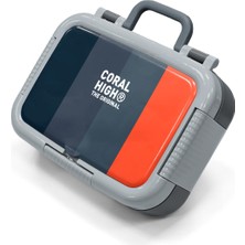 Coral High Kids Renkli Çizgi Desenli Paslanmaz Çelik Beslenme Kabı 39288