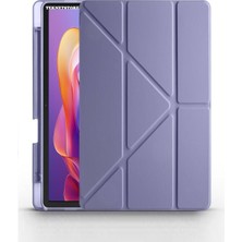 TekNetStore Xiaomi Redmi Pad 2 11 Inç Kılıf Standlı Kalem Bölmeli Akıllı Trifolding Silikon Koruyucu Kapak