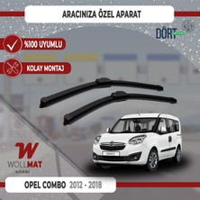 Wollmat Opel Combo Silecek 2012 2018 Arası Uyumlu Silecek Takımı Araca Özel