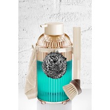 Liora Mutfak Bulaşık Temizlik Seti Havlu Askısı Fırça Sabunluk Bal 3369