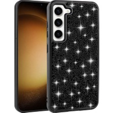 ZM Store Galaxy S23 Uyumlu Kılıf Parlak Taşlı Tasarım Işıltılı Pırlanta Kapak