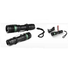 Aesco Power Style 500 Lumen 600 Metre Işık Uzantılı Zoomlu Şarjlı El Feneri 6109