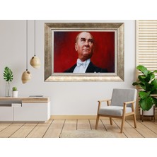 Giyense Gümüş Çerçeveli Atatürk Tablo SV120