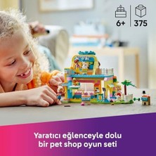 Liora Evcil Hayvan Aksesuar Dükkanı 42650-6 Yaş ve Üzeri Erkek ve Kız Çocukları Için Mini Bebek, Kedi ve Köpek Minifigürü Içeren Yaratıcı Oyuncak Yapım Seti, Doğum Günü Hediyesi (375 Parça)
